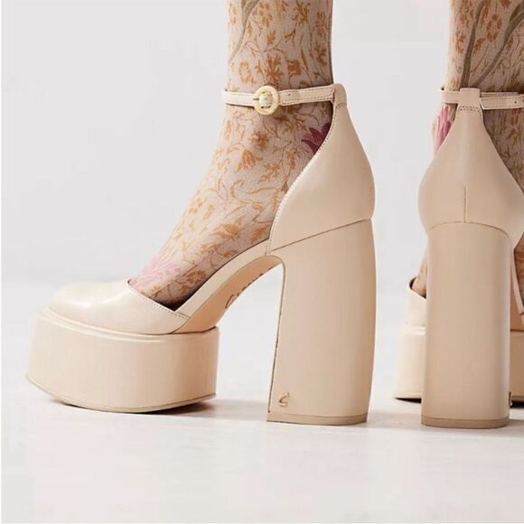 Free People Brynn Platform Heels US 8 - Picture 2 of 6